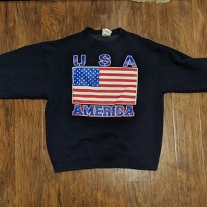 XL USA America crewneck vtg